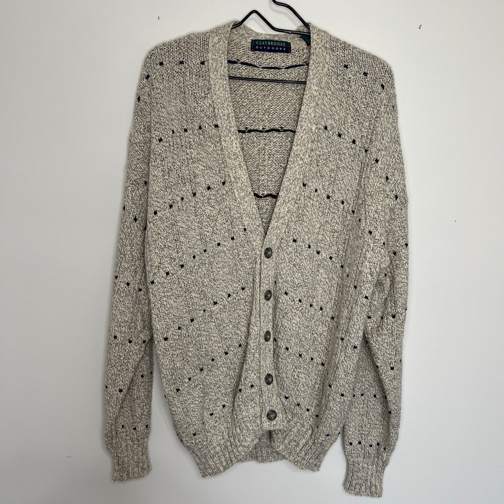 Claybrooke Outdoors Oversized Cardigan Mens L Grandpacore Casual